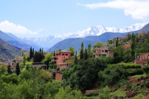 ourika valley and atlas mts.
