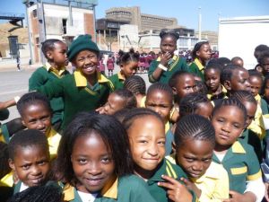 Kids at Constitution Hill