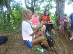 Pa Cross-island trek and the puanini flower