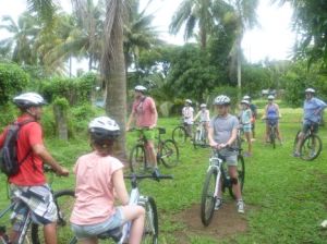 Storytellers Dave visiting plantation