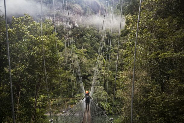 Fiordland's longest swingbridge