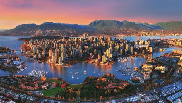 100Aerial-Sunset-Vancouver